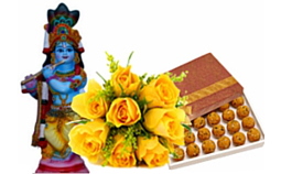 Special Gift With Lord Krishna Idol