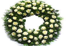 White Roses Wreath